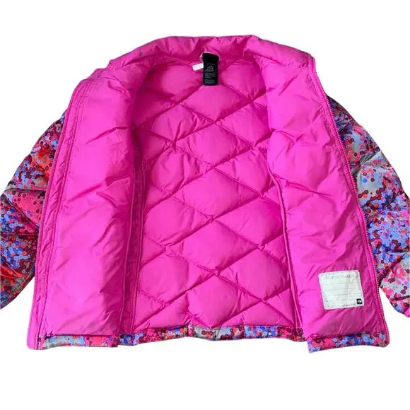 North Face Coat Girls Aconcagua 550 Colorful Down Filled Jacket - Picture 3 of 12